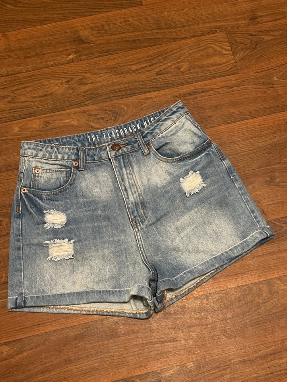 Cotton 0n 91 The Flashback High Rise Mom  Cuffed Shorts Size 6